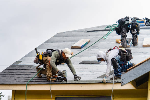 Professional Roofing technician working in Alger, OH